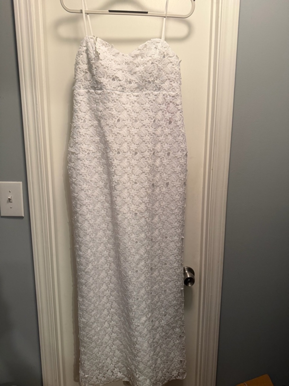 Lilly Pulitzer White Strapless Lace Maxi Dress - Picture 5 of 5
